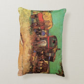 ヴィンセント・ヴァン・ゴッホ – ジプシー・キャラバンの陣地 アクセントクッション (裏面(縦))