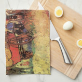 ヴィンセント・ヴァン・ゴッホ – ジプシー・キャラバンの陣地 キッチンタオル (四つ折り)