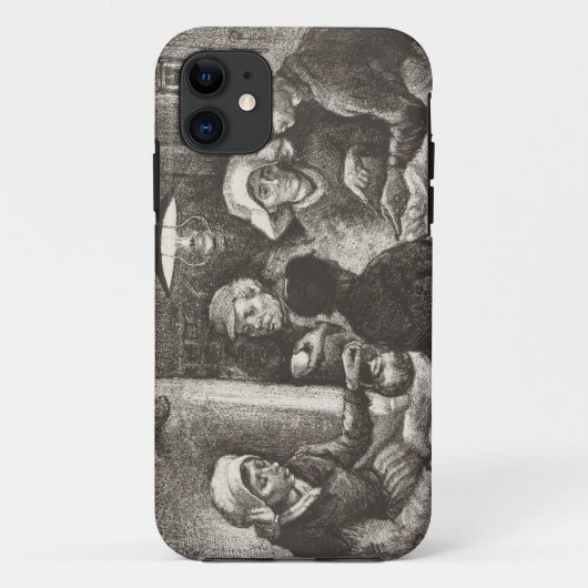ヴィンセント・ヴァン・ゴッホ 『ジャガイモを食べる人々』 リトグラフ Case-Mate iPhoneケース (裏面)