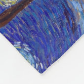 ヴィンセント・ヴァン・ゴッホ – スタリー・ナイト1889年 フリースブランケット (角)