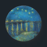 ヴィンセント・ヴァン・ゴッホ・スターリー・ナイト・オーバー・ザ・ローン ペーパープレート<br><div class="desc">ヴィン絵画セント・ヴァン・ゴッホの『スターリー・ナイト・オーバー・ザ・ローン』は、星で満ちた夜と橋を示しています。1888絵を描年、アルレス・フランス絵を描の夜間に行われました。</div>