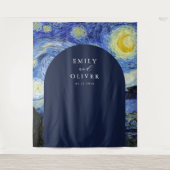 ヴィンセント・ヴァン・ゴッホ・スター結婚リー・ナイトの背景 タペストリー (正面)