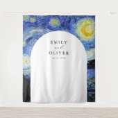 ヴィンセント・ヴァン・ゴッホ・スター結婚リー・ナイトの背景 タペストリー (正面)