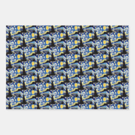 ヴィンセント・ヴァン・ゴッホ・スター・ナイト・アート ラッピングペーパーシート