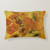 ヴィンセント・ヴァン・ゴッホ・スチル・ライフ花瓶15ひまわり花 アクセントクッション (正面)