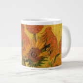 ヴィンセント・ヴァン・ゴッホ・スチル・ライフ花瓶15ひまわり花 ジャンボコーヒーマグカップ (正面右)