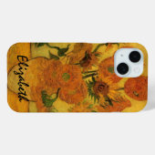 ヴィンセント・ヴァン・ゴッホ・スチル・ライフ花瓶15ひまわり花 Case-Mate iPhoneケース (裏面 (横))