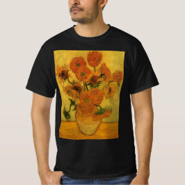 ヴィンセント・ヴァン・ゴッホ・スチル・ライフ花瓶15ひまわり花 Tシャツ