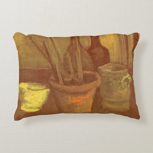 ヴィンセント・ヴァン・ゴッホ – スティルライフ・ペイントブラシポット アクセントクッション (正面)