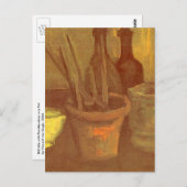 ヴィンセント・ヴァン・ゴッホ – スティルライフ・ペイントブラシポット ポストカード (正面/裏面)