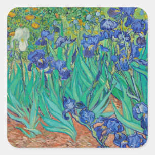 ヴィンセント・ヴァン・ゴッホ・ステッカー『IRISES 1889』 スクエアシール
