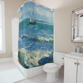 ヴィンセント・ヴァン・ゴッホ – セイント・マリーズの海景 シャワーカーテン (インサイチュ)