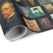 ヴィンセント・ヴァン・ゴッホ・セルフィーズ・コラージュ・ギフト ラッピングペーパー (ロールコーナー)