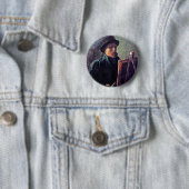 ヴィンセント・ヴァン・ゴッホ – セルフポートレイト感じ・ダークハット 缶バッジ (インサイチュ)