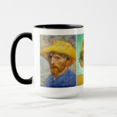 ヴィンセント・ヴァン・ゴッホ – セルフポートレート&サンフラワーズマグ マグカップ (左)
