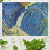 ヴィンセント・ヴァン・ゴッホ – セルフポートレート（パレット付） キッチンタオル (折り畳み)