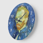 ヴィンセント・ヴァン・ゴッホ – セルフポートレート（パレット付） ラージ壁時計 (傾斜)