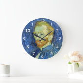 ヴィンセント・ヴァン・ゴッホ – セルフポートレート（パレット付） ラージ壁時計 (ホーム)