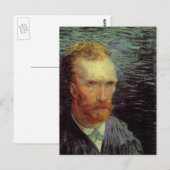 ヴィンセント・ヴァン・ゴッホ・セルフポートレート、ヴィンテージファインアート ポストカード (正面/裏面)