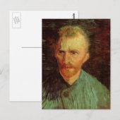 ヴィンセント・ヴァン・ゴッホ・セルフポートレート、ヴィンテージファインアート ポストカード (正面/裏面)