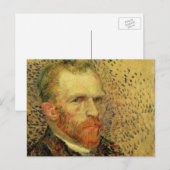 ヴィンセント・ヴァン・ゴッホ・セルフポートレート、ヴィンテージファインアート ポストカード (正面/裏面)