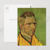 ヴィンセント・ヴァン・ゴッホ・セルフポートレート、ヴィンテージファインアート ポストカード (正面/裏面)