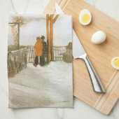 ヴィンセント・ヴァン・ゴッホ - テラスと展望台 キッチンタオル (四つ折り)