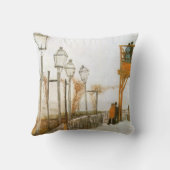 ヴィンセント・ヴァン・ゴッホ - テラスと展望台 クッション (裏面)