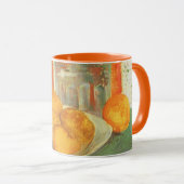 ヴィンセント・ヴァン・ゴッホ - デキャンタと皿の上のレモン マグカップ (正面右)