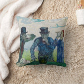 ヴィンセント・ヴァン・ゴッホ – ドリンカーズ、Daumierの後 クッション (ブランケット)