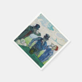 ヴィンセント・ヴァン・ゴッホ – ドリンカーズ、Daumierの後 スタンダードカクテルナプキン (角)