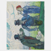 ヴィンセント・ヴァン・ゴッホ – ドリンカーズ、Daumierの後 フリースブランケット (正面)