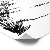 ヴィンセント・ヴァン・ゴッホ・ドローブリッジatアレススケッチ ポスター (角)