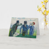 ヴィンセント・ヴァン・ゴッホ – ドーミエの後の飲み物 カード (黄色い花)