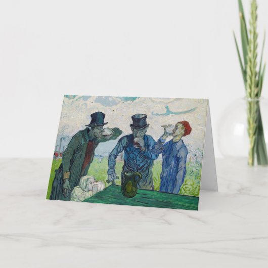 ヴィンセント・ヴァン・ゴッホ – ドーミエの後の飲み物 カード (正面)