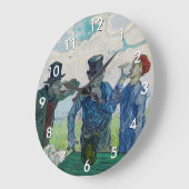 ヴィンセント・ヴァン・ゴッホ – ドーミエの後の飲み物 ラージ壁時計 (傾斜)