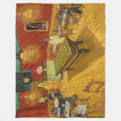 ヴィンセント・ヴァン・ゴッホ - ナイトカフェ フリースブランケット (正面)