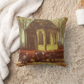 ヴィンセント・ヴァン・ゴッホ - ヌエネンの礼拝堂、教会へ行く人々 クッション (ブランケット)