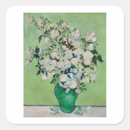 ヴィンセント・ヴァン・ゴッホ「バラ」封筒用シール スクエアシール