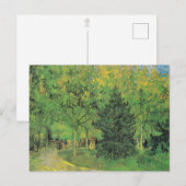 ヴィンセント・ヴァン・ゴッホ・パス・イン・ザ・パーク・はがき ポストカード (正面/裏面)