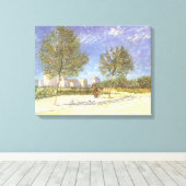 ヴィンセント・ヴァン・ゴッホ – パリ郊外 キャンバスプリント (インサイチュ (ウッドフロア))
