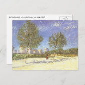 ヴィンセント・ヴァン・ゴッホ – パリ郊外 ポストカード (正面/裏面)