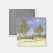 ヴィンセント・ヴァン・ゴッホ – パリ郊外 マグネット (正面/裏面)