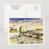 ヴィンセント・ヴァン・ゴッホ・パリ・ランパートの門 ポストカード (正面/裏面)