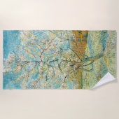 ヴィンセント・ヴァン・ゴッホ - ピンクの桃の木の花 ビーチタオル (正面)