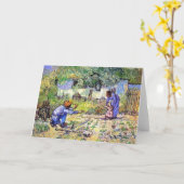 ヴィンセント・ヴァン・ゴッホ – ファースト・ステップ – 父の日の芸術 カード (黄色い花)