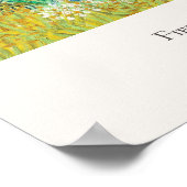 ヴィンセント・ヴァン・ゴッホ・フィールドとアイリスズアートプリントレトロ ポスター (角)