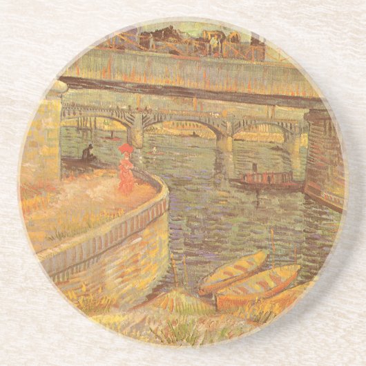 ヴィンセント・ヴァン・ゴッホ・ブリッジズのセーヌ川を渡る コースター (正面)