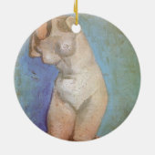 ヴィンセント・ヴァン・ゴッホ – プラスターの彫像メストルソ セラミックオーナメント (裏面)