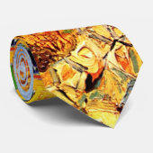 ヴィンセント・ヴァン・ゴッホ – ヘイスタックス・イン・プロヴァンスファインアート ネクタイ (ロール)